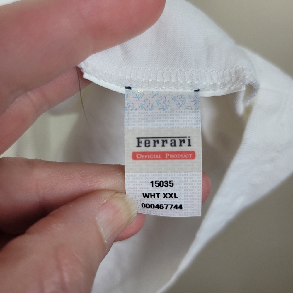 Scuderia Ferrari White Polo Shirt size XXL - Picture 5 of 8